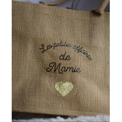 Sac en jute «  les petites affaires de… »