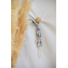 Attache sucette fleurs